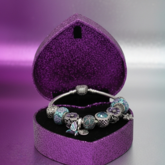 Pandora Bracelet & S925 Charm Bundle -All Sizes Available - Picture 1 of 6